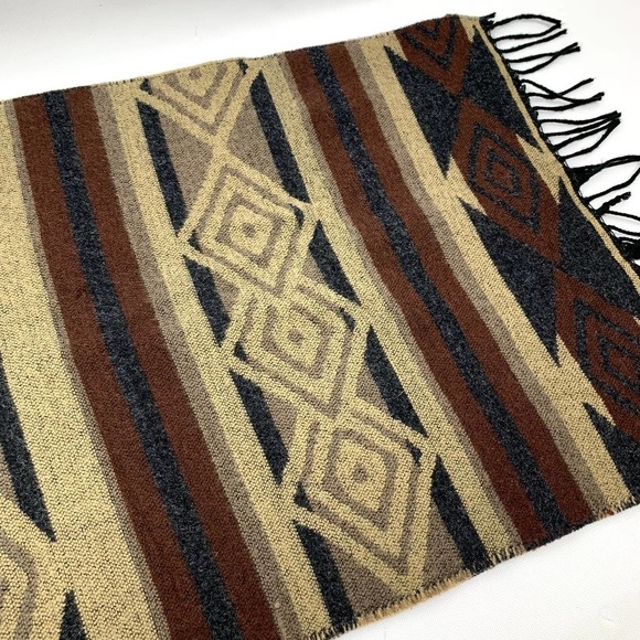 Vintage Italian designer chevron western cowboy print scarf - Picture 7 of 11